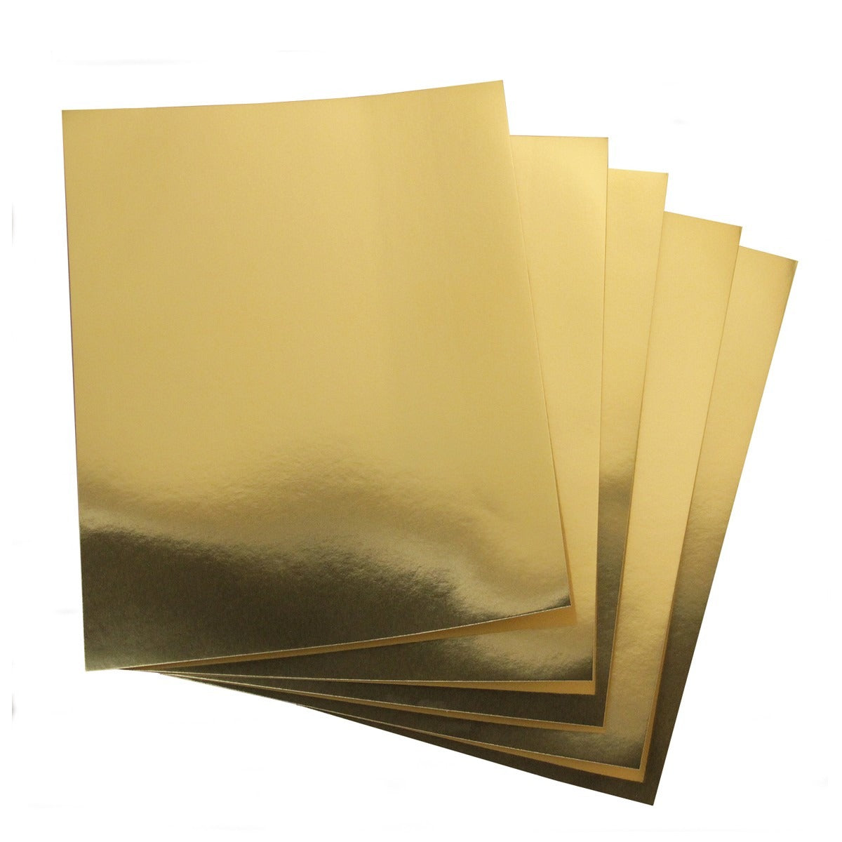 Metallic Foil Board 10 Sheets 8.5" x 11" 5 Ea. Gold and Silver