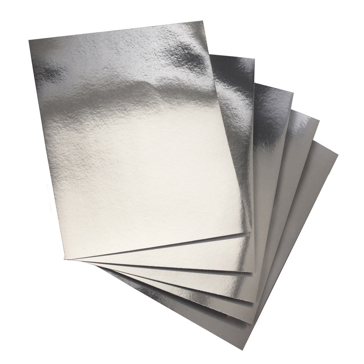 Metallic Foil Board 25 Sheets 8.5" x 11" Silver