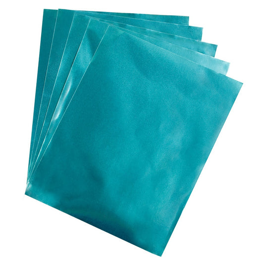 Metallic Foil Paper 12 Sheets 8.5" x 11" Light Blue