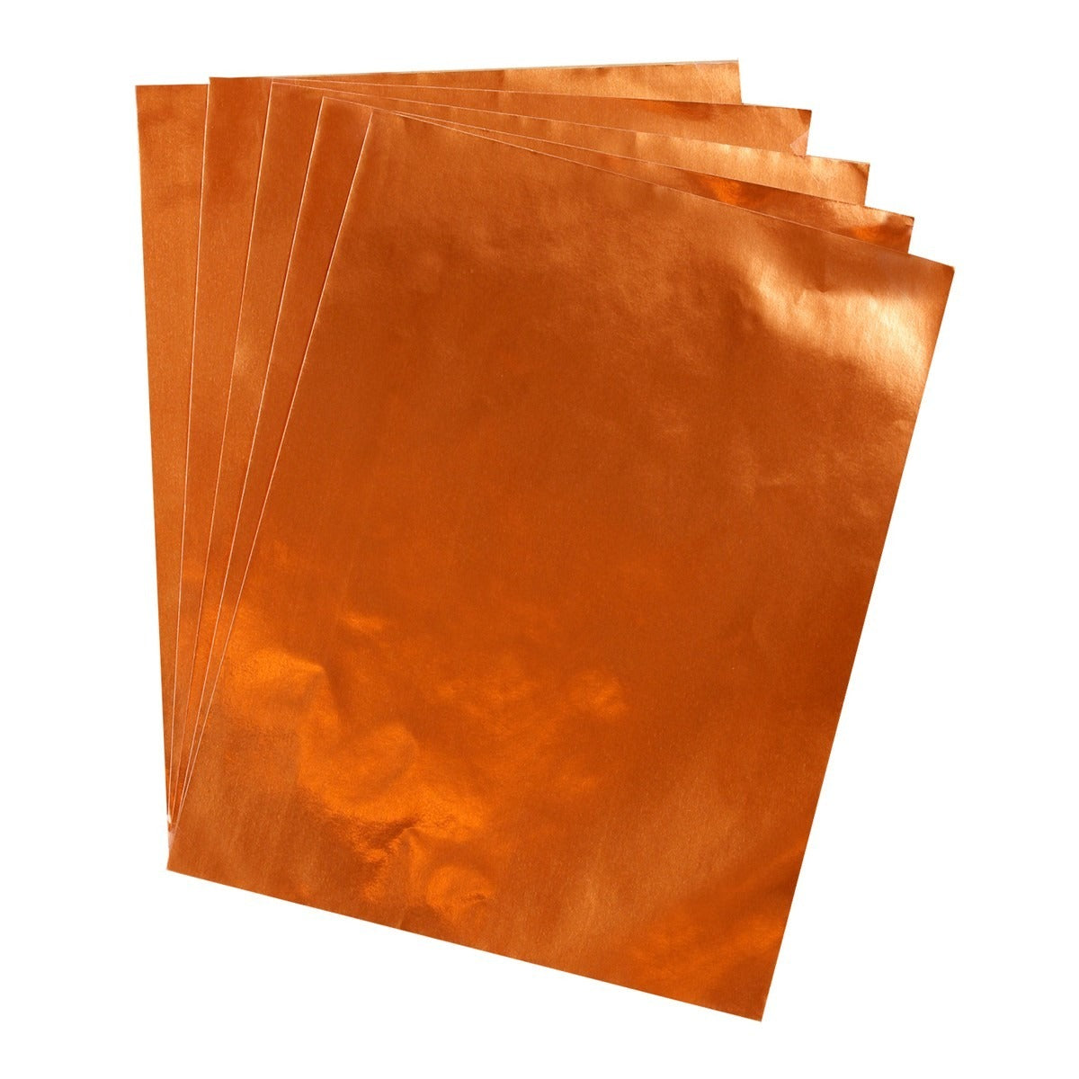 Metallic Foil Paper 12 Sheets 8.5" x 11" Red Copper