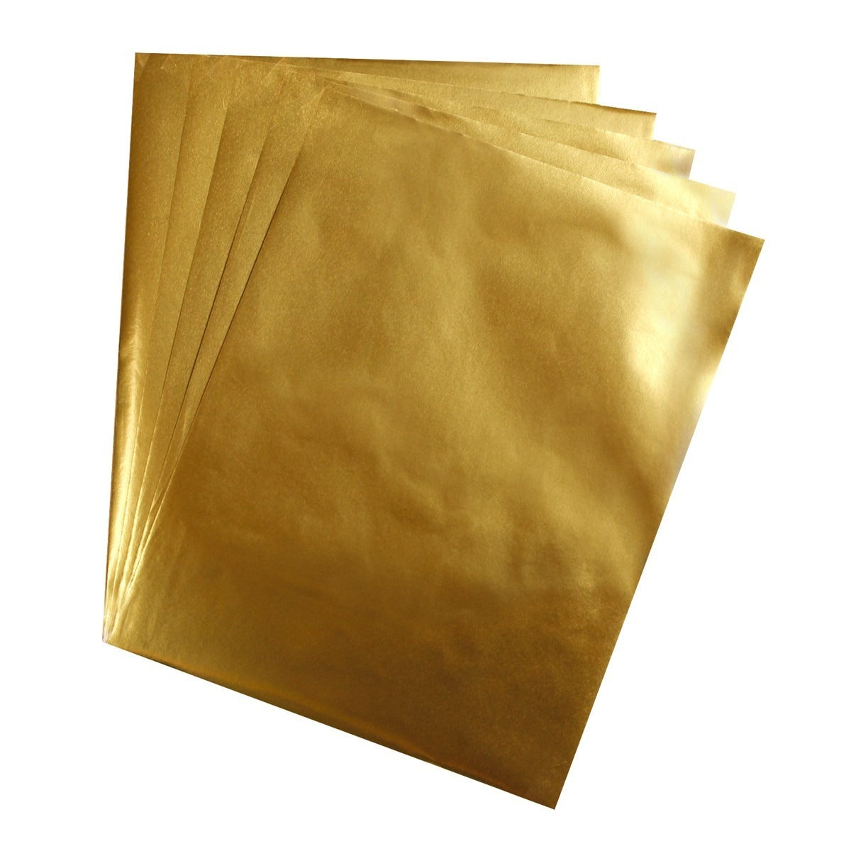 Metallic Foil Paper 12 Sheets 8.5" x 11" Gold