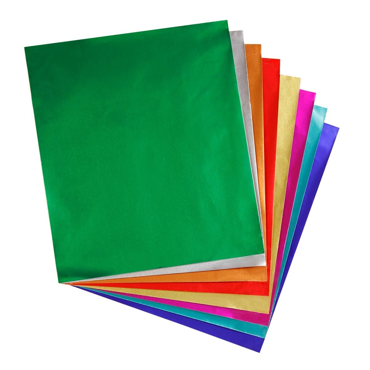 Metallic Foil Paper 16 Sheets 8.5" x 11" 2 Ea. of 8 Colors