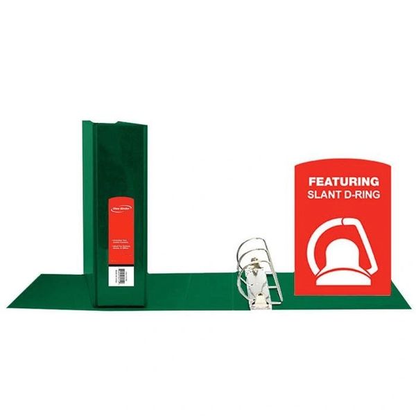 1" Hard D-Ring Binder with View Green