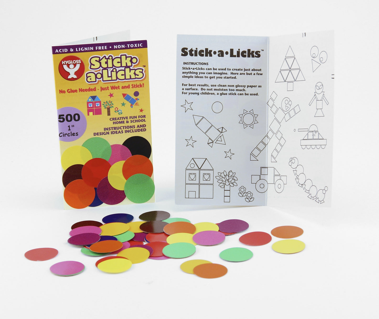 Stick-A-Licks 1" Circles, 2400 Pcs