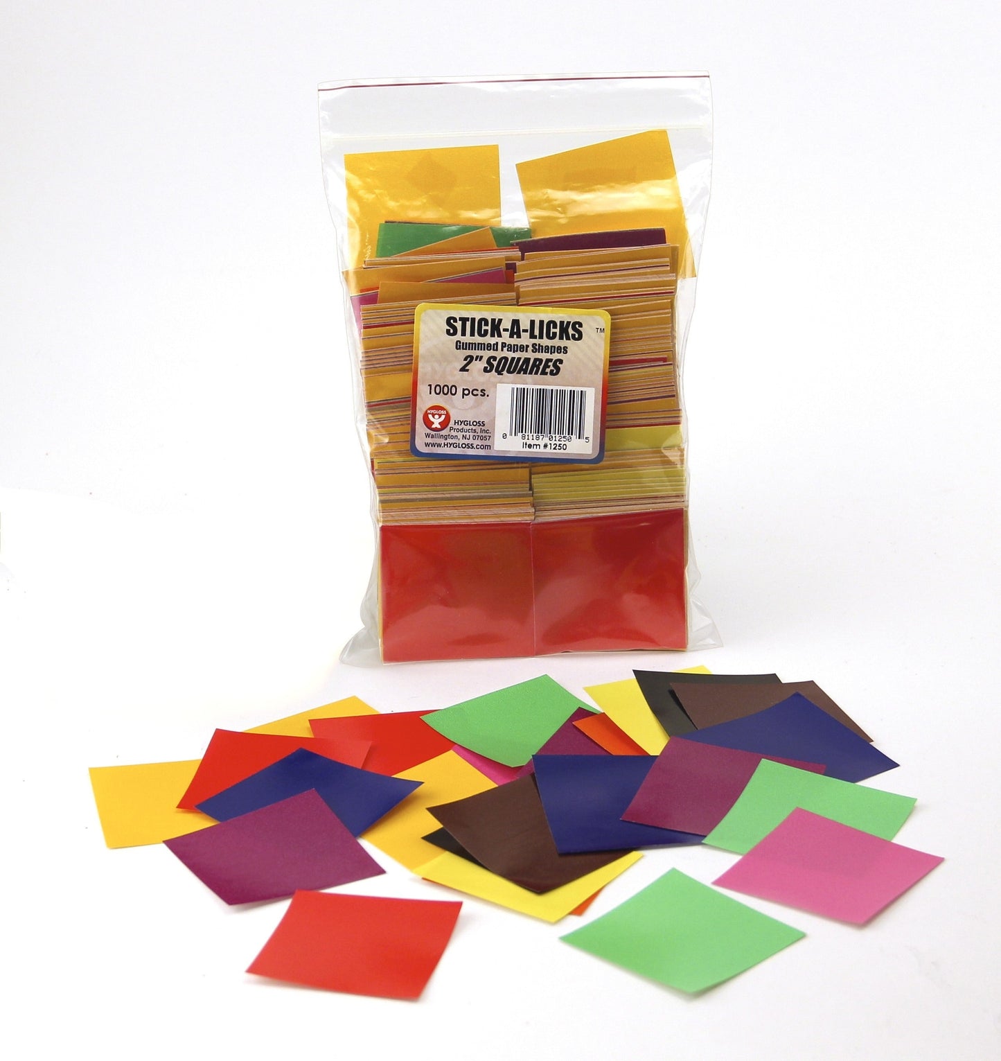 Stick-A-Licks 1" Squares, 2400 Pcs