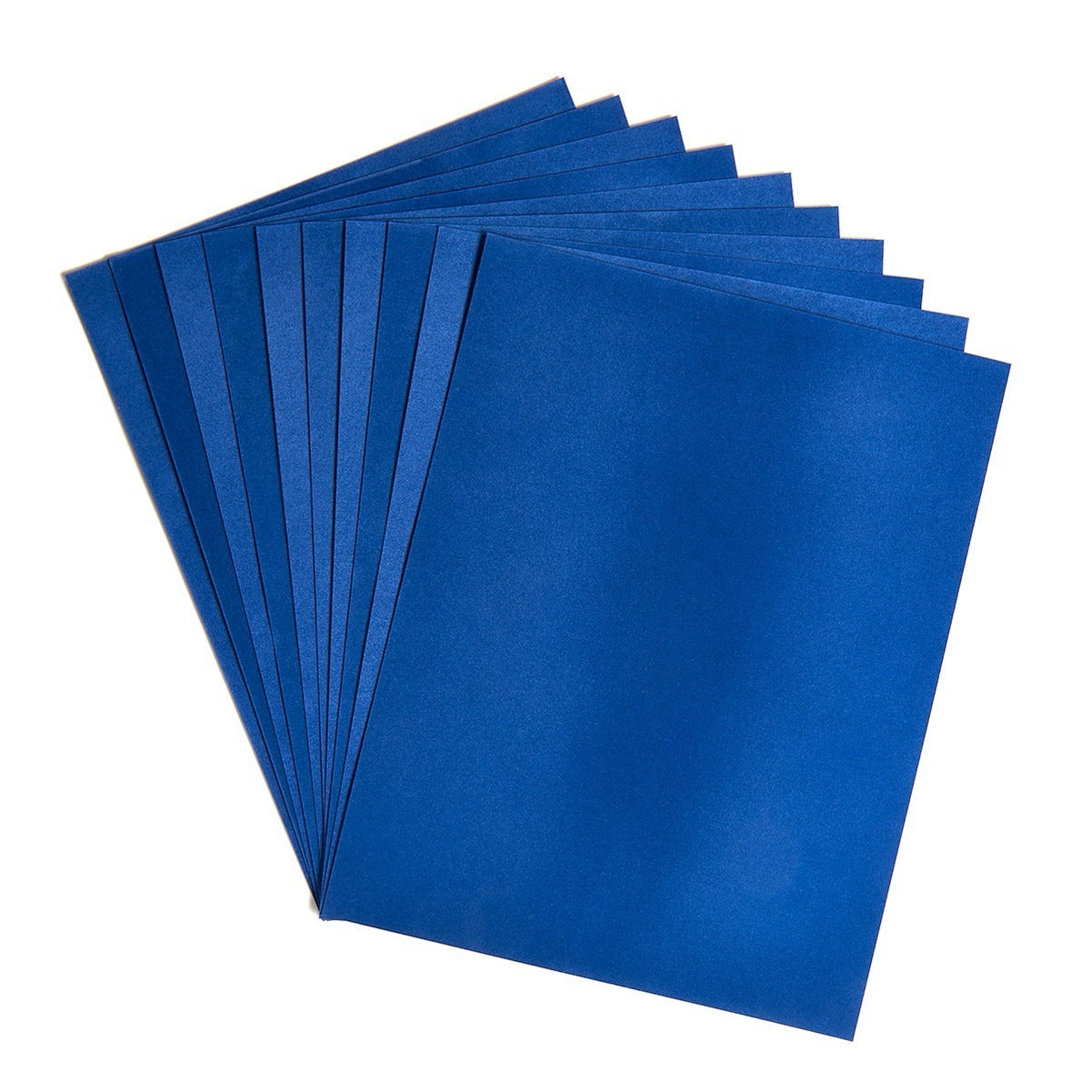 Velour Paper 10 Sheets 8.5" x 11" Dark Blue